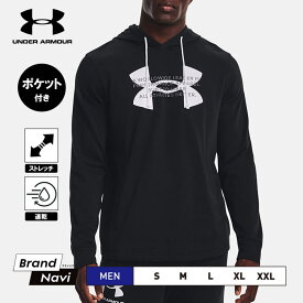 アンダーアーマー UNDER ARMOUR UA ロゴフーディー メンズ 1373382 柄 トレーニングウエア スウェットパーカー 裏毛 フレンチテリー メランジ