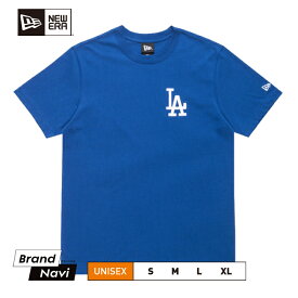 NEW ERA MLB ニューエラ Tシャツ NE-13334756 ベースボール ユニセックス メジャーリーグ ストリートファッション ネイビー ロサンゼルス・ドジャース ロゴ 人気