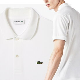 ラコステ ポロシャツ メンズ 鹿の子 半袖 無地 人気 ブランド きれいめ ワニ 大きいサイズ ブラック プレゼント ギフト ラッピング LACOSTE POLO SHIRT L1212