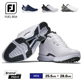 フットジョイ フューエルボア ゴルフシューズ メンズ 防水 スパイクレス ダイヤル 靴 軽い FOOTJOY