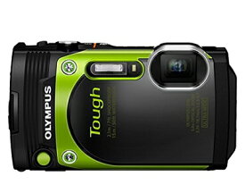 【中古】 OLYMPUS コンパクトデジタルカメラ STYLUS TG-870 Tough グリーン 防水性能15m 180°可動式液晶 TG-870 GRN