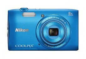 【中古】 Nikon デジタルカメラ COOLPIX S3600 8倍ズーム 2005万画素 コバルトブルー S3600BL