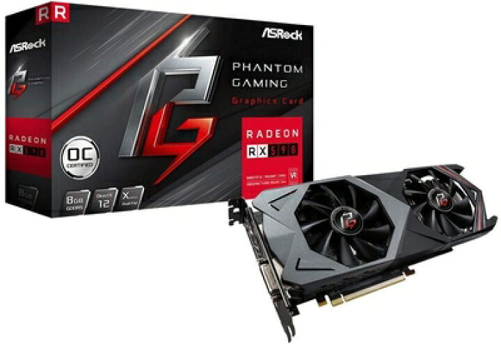 楽天市場】【中古】 ASRock グラフィックボード AMD RX590 搭載 