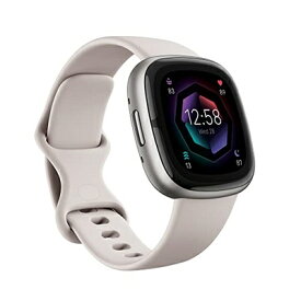 【中古】 【Suica対応】Fitbit Sense 2スマートウォッチ ルナホワイト [6日間以上のバッテリーライフ/Alexa搭載/GPS搭載] FB521SRWT-FRCJK [日本正規品] Lunar White