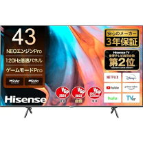 楽天市場】Hisense 43V型 4K 液晶テレビ 43E7Nの通販