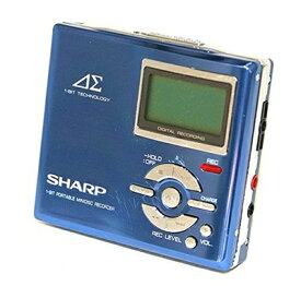 【中古】 SHARP　シャープ　MD-DR7-A (ブルー)　MDレコーダー　MDLP対応　（MD録音再生兼用機/ポータブルMDプレーヤー/ポータブルミニディスクレコーダー）