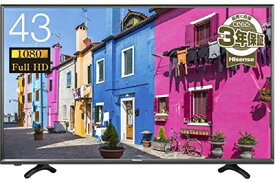 【中古】 ハイセンス 43V型 液晶 テレビ HJ43K3121 フルハイビジョン 外付けHDD裏番組録画対応 2016年モデル
