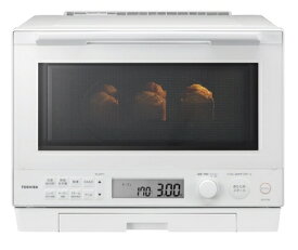 【中古】（新古品） TOSHIBA(東芝) スチームオーブンレンジ 石窯ドーム 30L ER-XD100(W) グランホワイト 1段調理 手間なしお手入れ 簡単操作 フラットテーブル オーブンレンジ 電子レンジ