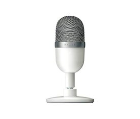 【中古】（新古品） Razer Seiren Mini コンデンサーマイク 超コンパクト設計 ゲーミングマイク USB マイク 配信用 単一指向性 クリアサウンド Mercury White RZ19-03450300-R3M1