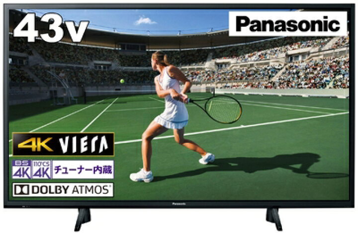 楽天市場】【中古】 パナソニック 43V型 4Kダブルチューナー内蔵 液晶 