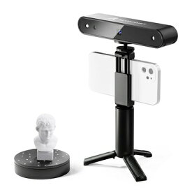 【中古】 Revopoint POP 3Dスキャナ― [プレミアムセット] 0.15mm高精度 軽量 ハンディ スマホ/PC対応 カラースキャン 手持ち 回転テーブル付き 小型 ポータブル 3Dプリント 3Dデザイン VR/ARコンテンツ製作 模型製作 リバースデザイン 3Dモデリング A6