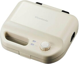 【中古】（新古品） [ ビタントニオ 公式 ] ワッフル＆ホットサンドベーカー (VWH-50-I)【 2種類のプレート付き 】 ホットサンドメーカー 電気 ワッフル メーカー サンドイッチメーカー (アイボリー)