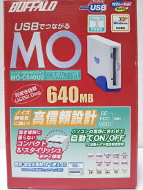 【中古】 BUFFALO MO-C640U2 USB2.0接続 ポータブルMOドライブ