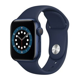 【国内正規品　300円クーポン発行中】Apple Watch Series 6（GPSモデル）アップル-44mmブルーアルミニウムケースとディープネイビスポーツバンド　M00J3J/A