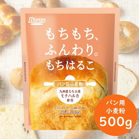 【50％OFF！】もちはるこ 500g | もち小麦 強力粉 九州産 強力粉 国産 モチハルカ ホームベーカリー 食パン 手作り パン ベーグル ピザ フォカッチャ 塩パン リュスティック ちぎりパン