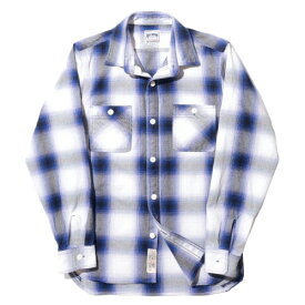 ＼楽天イーグルス感謝祭クーポン／【SALE★35%OFF】Houston ヒューストン オンブレ チェックビエラシャツ 厚手 長袖シャツ フランネルシャツ ワークシャツ メンズ レディース ミリタリー カジュアル アメカジ バイカー サーフ アウトドア 定番 41049