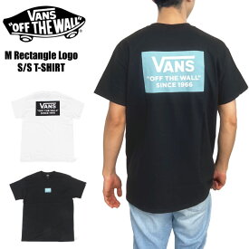 【SALE★30%OFF】【1点までゆうパケット可能】VANS バンズ 半袖Tシャツ M Rectangle Logo　ストリート ヴァンズ スケーター スケート スケボー おしゃれ カジュアル シンプル アメカジ メンズ レディース 123R1011600