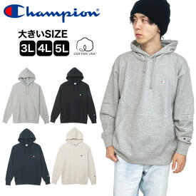 【SALE★30%OFF】【送料無料】Champion チャンピオン 裏毛 フーデッドスウェットシャツ ビッグサイズ 大きいサイズ 3L 4L 5L トレーナー プルオーバー パーカー スポーツ 運動 トレーニング ダンス 部屋着 ルームウェア ストリート カジュアル メンズ レディース C3-Y136L