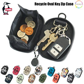 【新色入荷】【SALE★10%OFF】CHUMS チャムス キーケース リサイクルオーバルキージップケース キーコインケース 3連キーフック 鍵 スマートキー対応 小銭入れ 定期入れ パスケース ICカードケース 通勤 通学 メンズ レディース キッズ CH60-3991