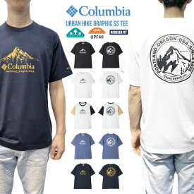 ＼超得クーポン&P5倍／【SALE★20%OFF】【2025春夏新作】【ゆうパケット1点まで発送可能】Columbia コロンビア 半袖Tシャツ アーバンハイクグラフィックショートスリーブTシャツ メンズ 紫外線対策 UPF40 吸湿速乾 アウトドア スポーツ キャンプ 釣り 登山 ハイキング PM0616