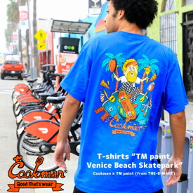 【ゆうパケット1点まで送料無料】Cookman×TM Paint コラボTシャツ Venice Beach Skatepark　クックマン スケート スケボー ストリート カジュアル ロック　メンズ レディース ユニセックス 男女兼用 半袖 夏　231-21062