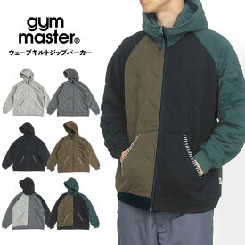＼楽天イーグルス感謝祭クーポン／【SALE★20%OFF】gym master ジムマスター ウェーブキルトジップパーカー メンズ レディース キルティングジャケット ライトアウター 長袖 アウトドア キャンプ 登山 トレッキング 釣り 防寒 暖かい 保温 G433766