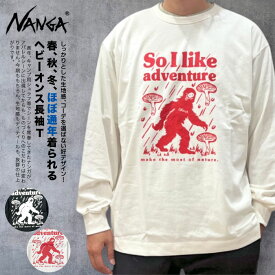 ＼超得クーポン&P5倍／NANGA ナンガ エコハイブリッド ロングスリーブTシャツ UMA 長袖Tシャツ ロンT プリント メンズ レディース ゆったり アウトドア キャンプ スポーツ 釣り カジュアル ストリート シンプル N2530-1L061Z TC