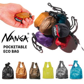 ＼マラソンクーポン&P5倍／NANGA ナンガ ポケッタブルエコバッグ 新素材 マイバッグ ショッピングバッグ トートバッグ 買い物バッグ パッカブル 折りたたみ 超軽量 コンパクト LIVE THE LIFE NA2441-3A102 メール便対応