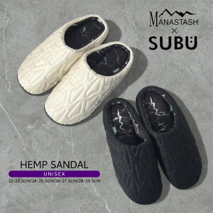 SUBU × MANASTASH �R���{ �~�p�T���_�� HENP SANDAL �w���v�T���_�� �X�u �}�i�X�^�b�V�� ���[�ܕt�� �L�����v �E�B���^�[�T���_�� ���[���V���[�Y �����Y ���f�B�[�X 792-5993004