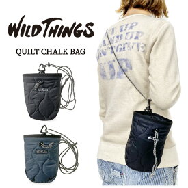 ＼超お得スーパーセールP5倍／【送料無料】ワイルドシングス WILD THINGS キルト チョークバッグ ミニポーチ ミニショルダー メンズ レディース 斜めがけ 小さめ 旅行 トラベル レジャー サブバッグ ナイロン WT-380-3302