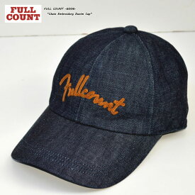 FULLCOUNT フルカウント FULL COUNT"6007"Chain Embroidery Denim Capチェーン刺繍デニムキャップ[小物][帽子]