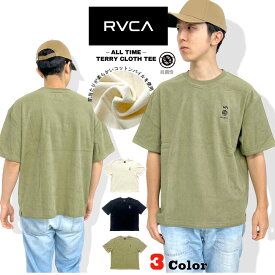 【SALE★30%OFF】【送料無料】ルーカ RVCA パイル素材 抗菌 半袖Tシャツ ALL TIME TERRY CLOTH TEE ストリート リラックス アート サーフ スケボー メンズ レディース ロゴ アクティブ 快適 BD041260