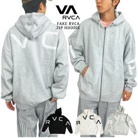 【SALE★30%OFF】【送料無料】RVCA ルーカ FAKE RVCA ZIP HOODIE パーカー メンズ レディース ジップアップ フーディー ストリート サーフ スケートボート オーバーサイズ ビックシルエット スポーツ ロゴ プレゼント BD042157