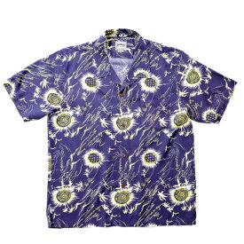 【SALE★40%OFF】【ゆうパケット1点まで可能】Houston ヒューストン アロハシャツ (WOODSTOCK) (SUNFLOWER) 半袖シャツ 柄物 ひまわり 観衆 ライブ フェス タウンユース イベント 夏 サマー ウッドストック 40920 40921