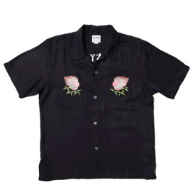 【セール55%OFF】 Houston ヒューストン スーベニアシャツ(猿) SOUVENIR SHIRT 半袖 オープンカラー 開襟 カジュアル アメカジ ニホンザル 日本猿 アニマル アジアンテイスト 和柄 和風 レーヨン 41000 メール便対応