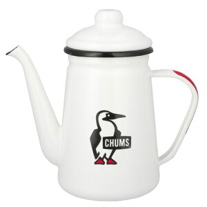 【2025秋冬新作】CHUMS チャムス エナメル ケトル 琺瑯 ほうろう ホウロウ ホーロー 直火可 細口 やかん ヤカン ティーポット 食器 保温性 アウトドア キャンプ バーベキュー コーヒー ドリップ