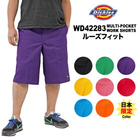＼決算セール！／ハーフパンツ Dickies ディッキーズ 13inch マルチポケット ルーズワーク ショートパンツ ライブ フェス イベント 音楽フェス ワークショーツ ルーズフィット メンズ レディース おしゃれ コーデ 夏 無地 WD42283 DK005308