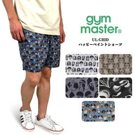 ＼お買い物マラソン全品P5倍!／【2024春夏新作】【ゆうパケット1点まで送料無料】gym master ジムマスター UL-GRIDハッピーペイントショーツ 超軽量 速乾性 通気性 総柄 ショートパンツ 短パン 半ズボン ハーフパンツ G333794 【裾上げ不可】