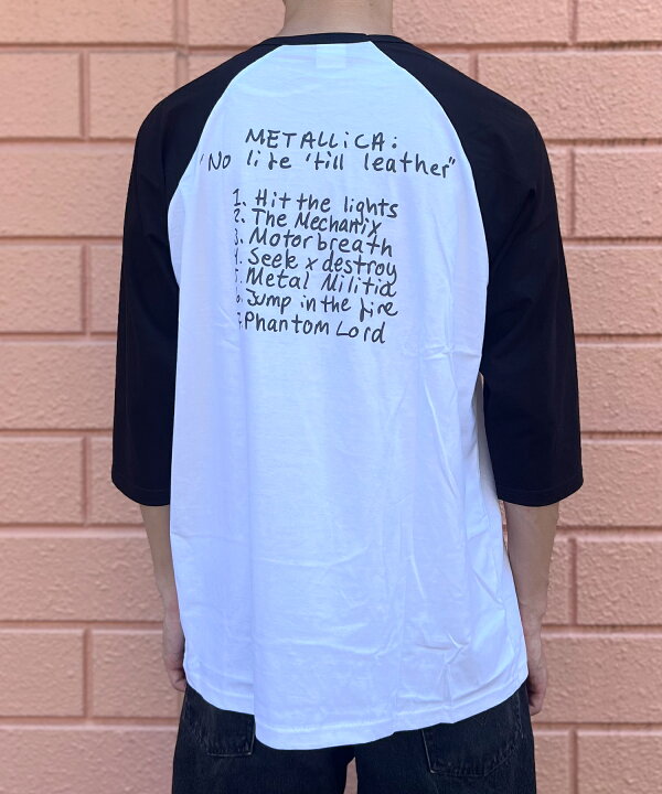 楽天市場】メタリカ ラグラン Tシャツ 7分袖 メンズ レディース ロンt 