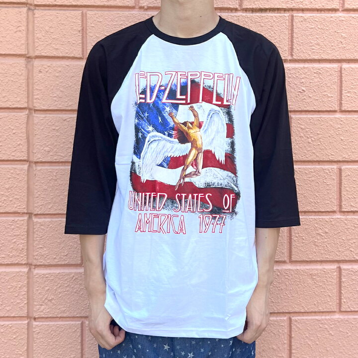 楽天市場】Led Zeppelin ラグラン Tシャツ 7分袖 メンズ レディース 