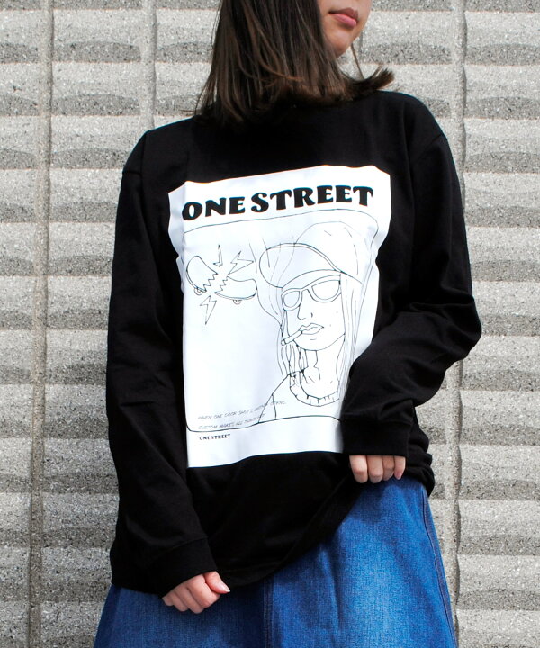 楽天市場 ロンt イラスト レディース 長袖tシャツ プリントロンt Tシャツ 長袖 カットソー ロンティー ブランド おしゃれ クルーネック ストリート 春服 夏服 秋服 冬服 黒 白 ビートジャイブ