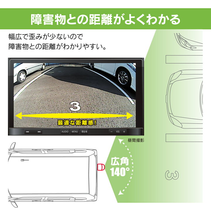 楽天市場】バックカメラ(カメレオン Mini) BCAM7AW【ビートソニック 