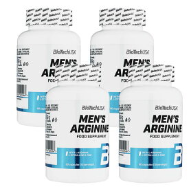 メンズアルギニン 90錠 4本 男性用 BioTechUSA Men's Arginine：国際郵便書留発送 海外通販 正規品 日時指定不可