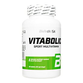 【海外通販・正規品・日時指定不可】ビタボリック30錠　1本　BioTechUSA　Vitabolic11のビタミンと7つのミネラル：国際郵便書留発送