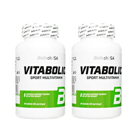 【海外通販・正規品・日時指定不可】ビタボリック30錠　2本　BioTechUSA　Vitabolic11のビタミンと7つのミネラル：国際郵便書留発送