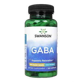 【海外通販・正規品・日時指定不可】スワンソン　GABA 500mg 1本　Swanson　ガンマ・アミノ酪酸　ギャバ：国際郵便書留発送