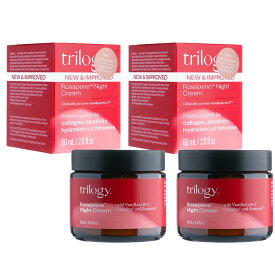 【海外通販・正規品・日時指定不可】トリロジー　ロザピンナイトクリーム60ml 2本≪Trilogy　夜用保湿クリーム≫：国際郵便書留発送