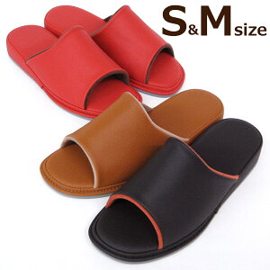 三重構造 インソール サンダルスリッパ 合皮 S&Mサイズ レディース 室内履き 合成皮革