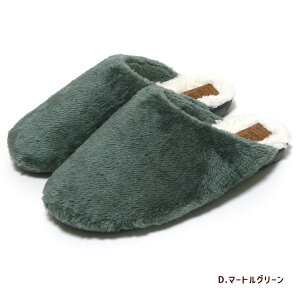 moz ボア スリッパ ルームシューズ 吸湿発熱素材 M L レディース メンズ エルク 冬 もこもこ あったか おしゃれ 洗える 室内 内履き 外履き 北欧 あす楽