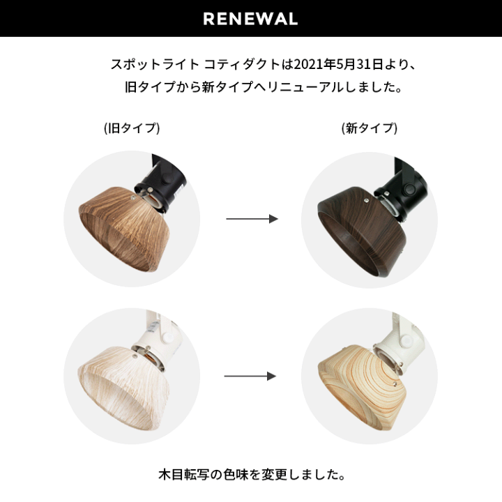 楽天市場】2個セット スポットライト 1灯 コティダクト 電気
